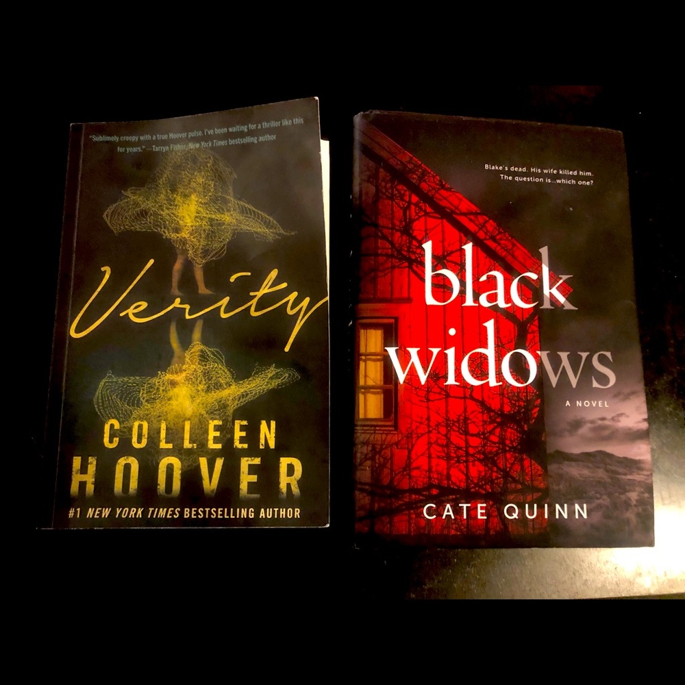 🖤SOLD🖤 Verity by Colleen Hoover and Black Widow by Cate Quinn Book Set